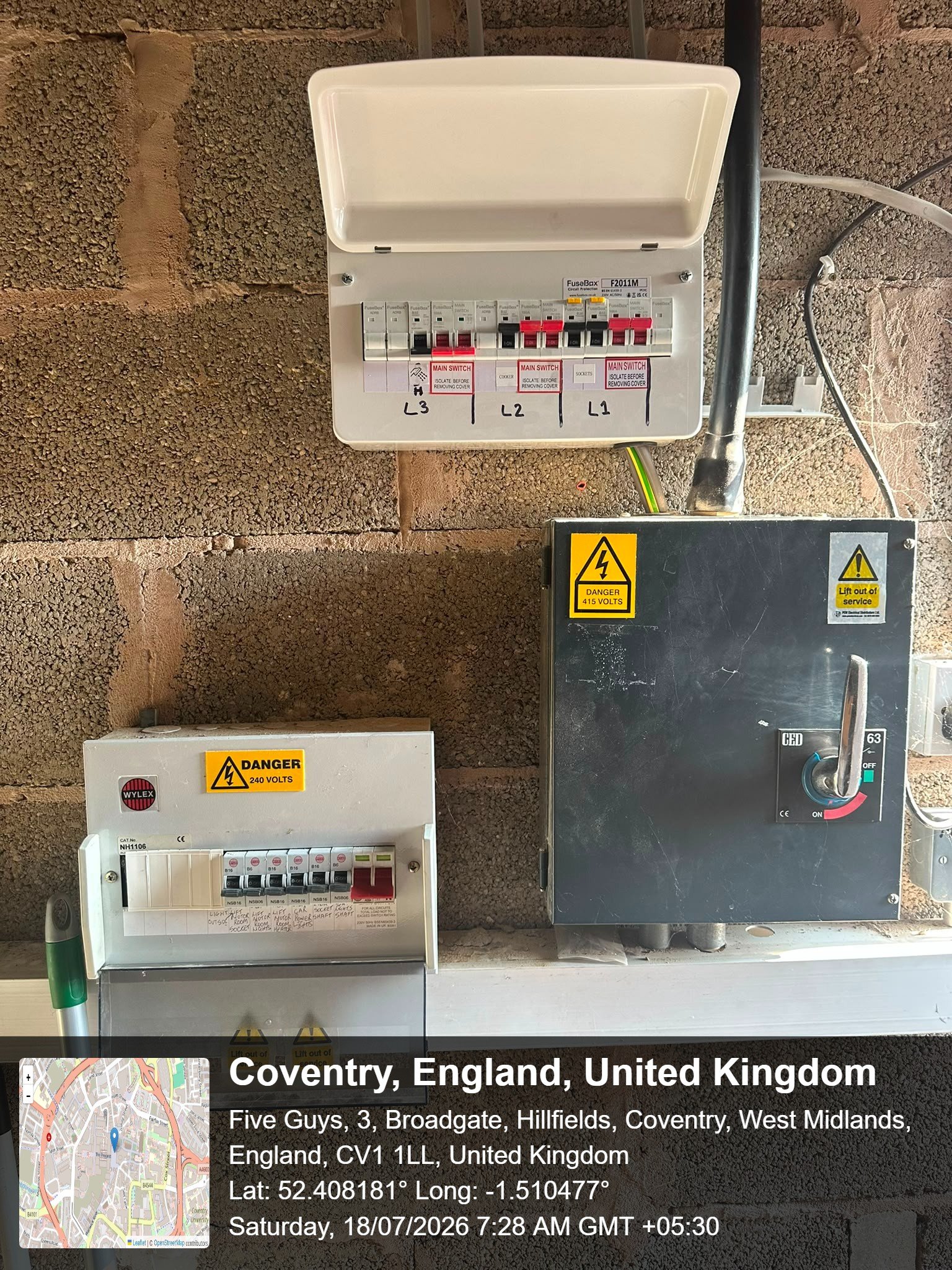 Consumer unit installed by Local Electrical Solution in Coventry United Kingdom by Professionals