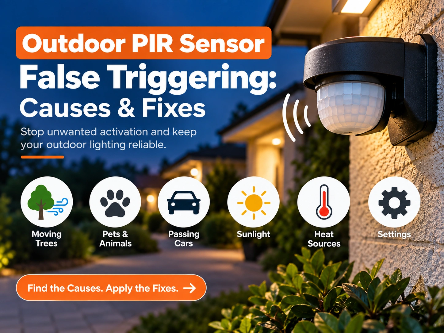 Outdoor PIR Sensor False Triggering