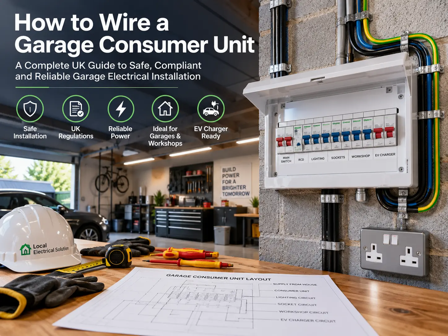 how to wire a garage consumer unit
