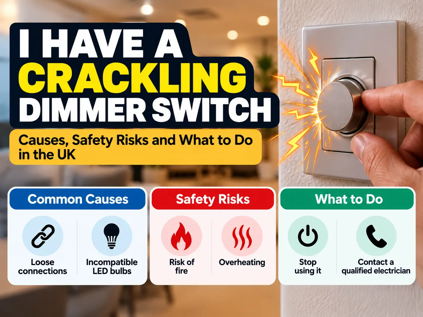I Have a Crackling Dimmer Switch: Causes, Safety Risks
